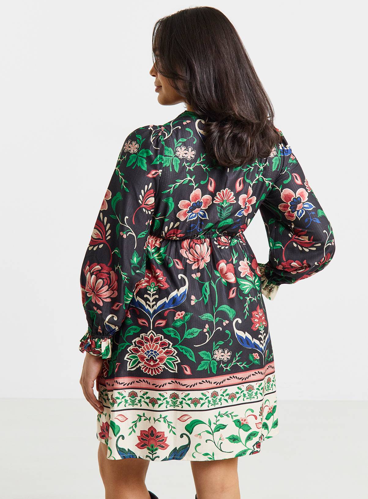 SIMPLY BE Border Print Skater Dress 20 - Image 2
